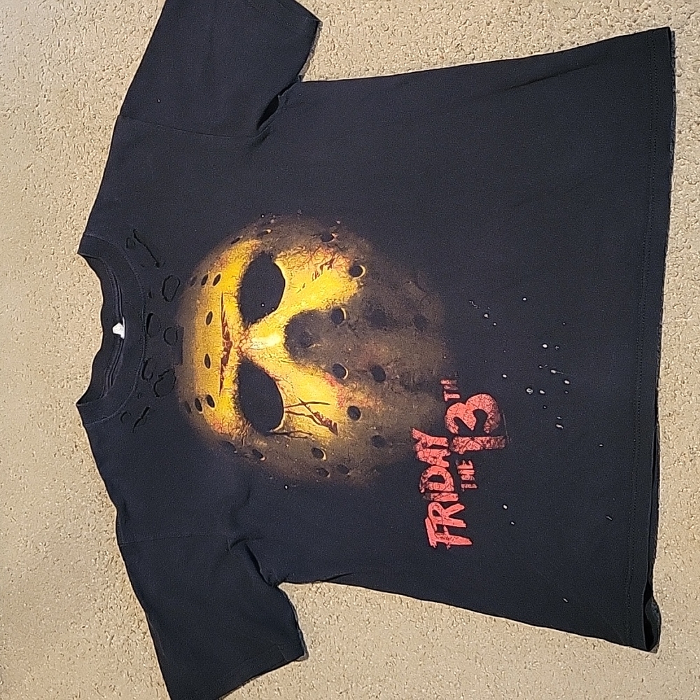 Friday The 13th Bleached Shirt